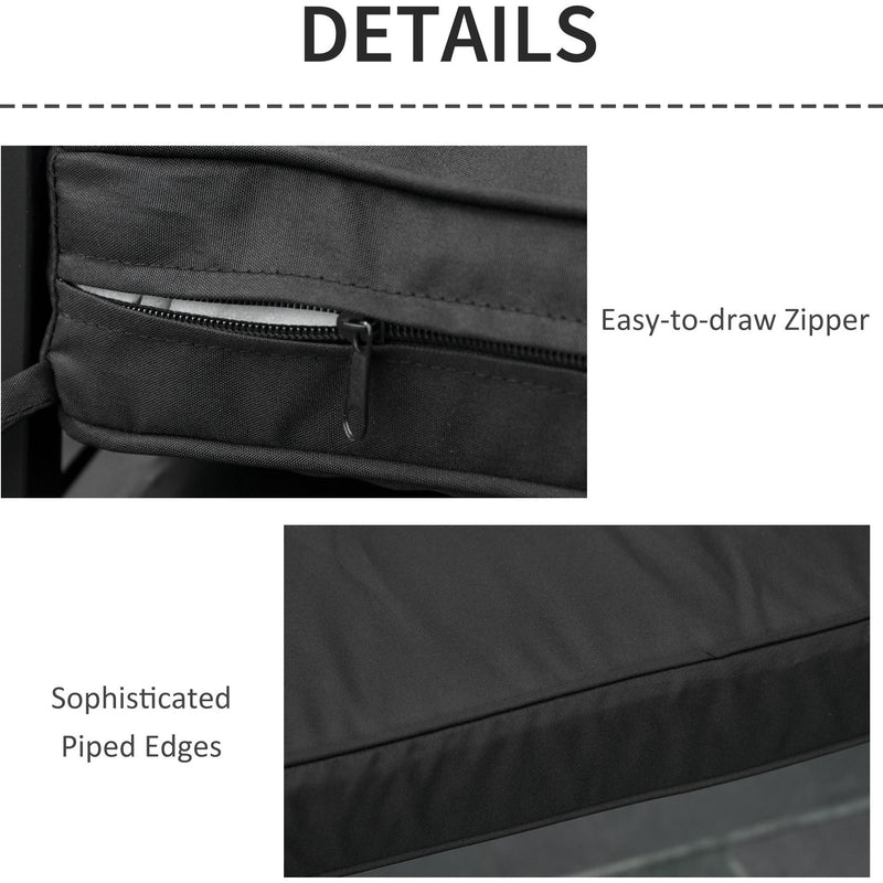 2-Seater Bench Cushion, 120x50x8cm, Indoor/Outdoor