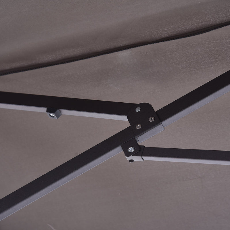4.6m Double Sided Parasol, No Base, Beige Outsunny