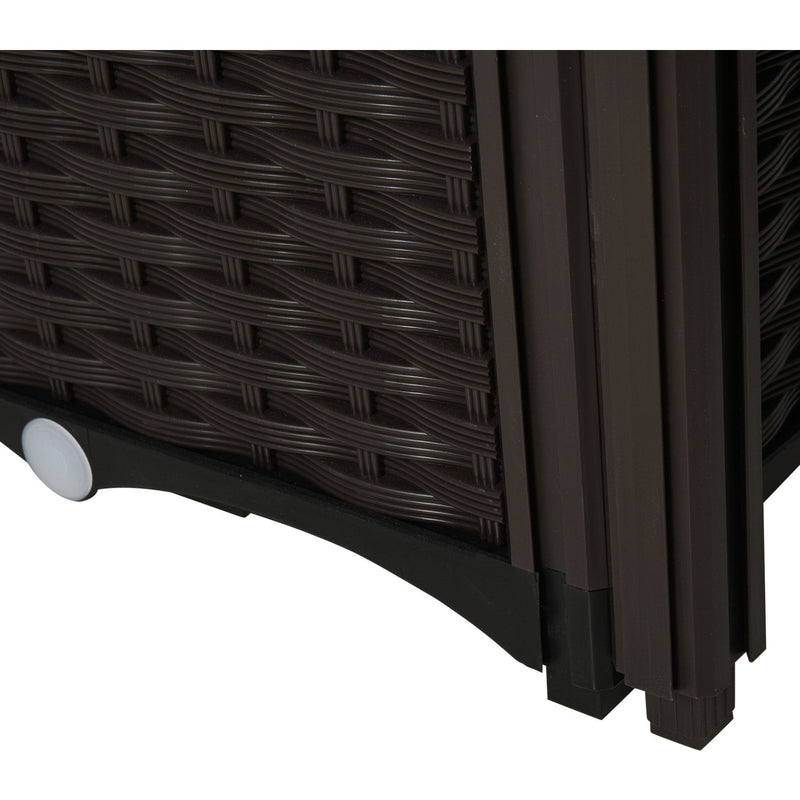 4 Rattan Planters Outdoor