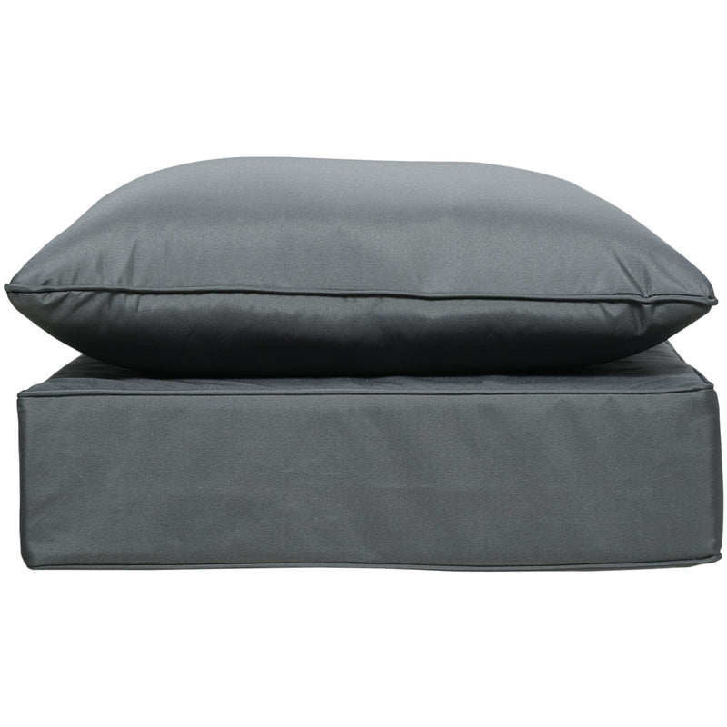 Thick Chair Cushions Outdoor - Charcoal Outsunny