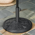 Outsunny Round Parasol Base Heavy Duty Cement Stand Umbrella Holder Garden Outsunny