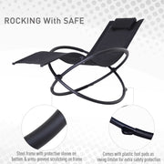 Grey Orbital Rocking Zero Gravity Chair Outsunny