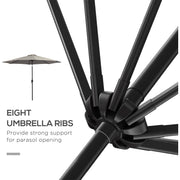 3m Tilting Garden Parasol with Crank Handle Outsunny