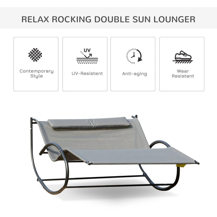 Two Person Rocking Sun Lounger