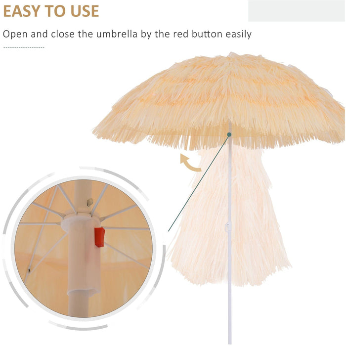 Hawaiian Beach Sun Parasol, Tilt, Crank