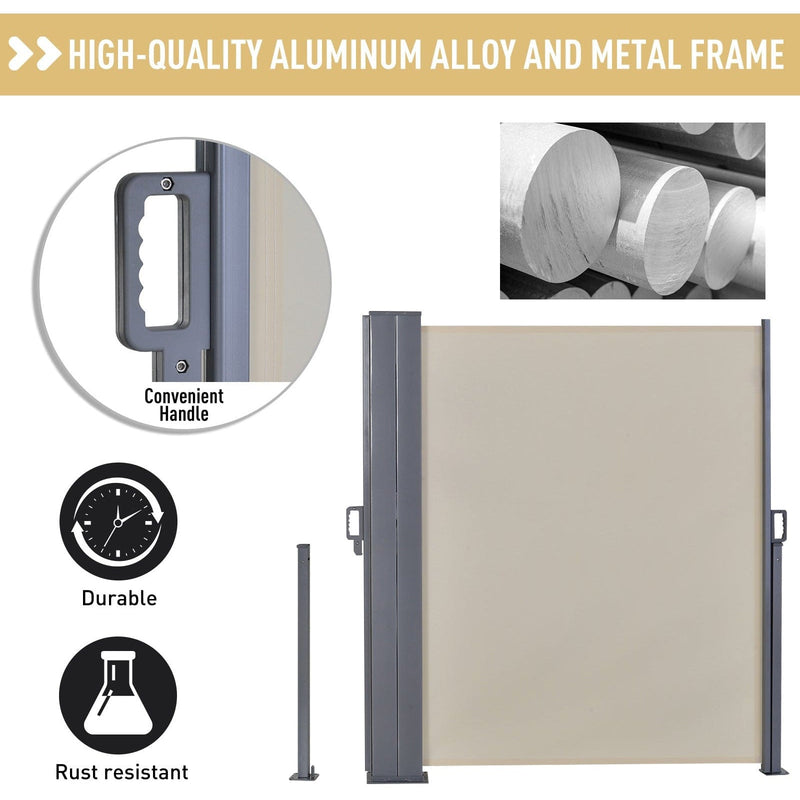 Double Pull Out Side Awning, 6 x 1.8m